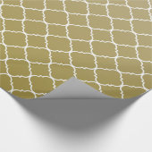 Papier Cadeau Quatrefoil Or Chic (Coin)