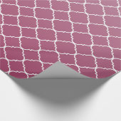 Papier Cadeau Quatrefoil rose Ombre (Coin)