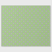 Papier Cadeau Quatrefoil vert (Plat)