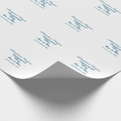 Papier Cadeau que l'aventure commence nom de la fête de fiançail (Coin)