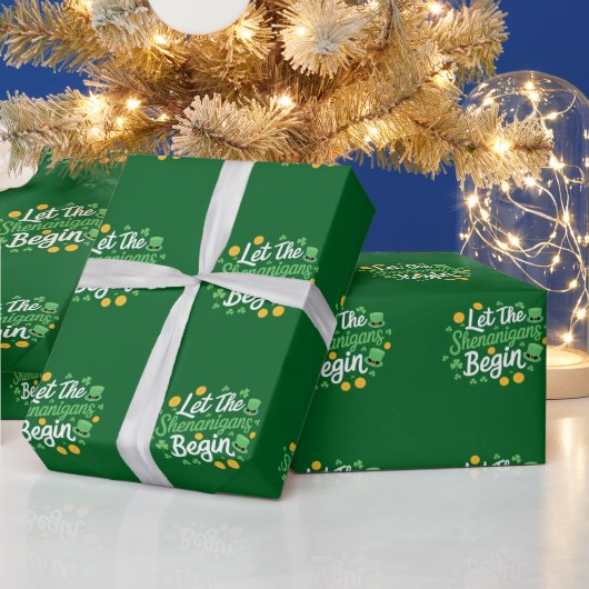 Papier Cadeau Que les frasques commencent Drôle de Saint-Patrick (Vacances)