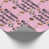 Papier Cadeau Que se passe-t-il chez grand-mère (Coin)