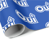 PAPIER CADEAU QUEBEC OUI (Coin rond)