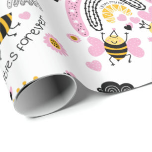 Papier Cadeau Queen Bees Best Friends Forever Cute