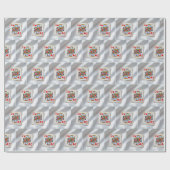 Papier Cadeau Queen of Hearts On White Satin Fabric (Plat)