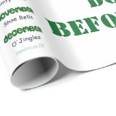 Papier Cadeau Quel est votre nom d'Elf ? Enveloppe de cadeau de (Coin rond)