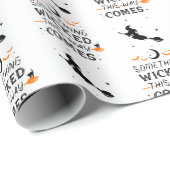 Papier Cadeau Quelque Chose De Mal De Cette Façon Arrive Cadeau (Coin rond)