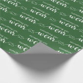 Papier Cadeau Quelque chose que vous portez des vacances vertes (Coin)