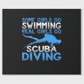 Papier Cadeau Quelques Filles Si Nager Real Girl Go Plongée sous (Plat)