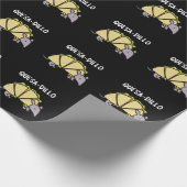 Papier Cadeau Quesa-Dillo Funny Quesadilla Pun Dark BG (Coin)