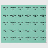 Papier Cadeau Qu'est-ce que c'est ? (Plat)