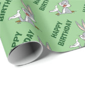 Papier Cadeau QU'EST-CE QU'IL Y A DOC?™ BUGS BUNNY™ Terrier de L (Coin rond)
