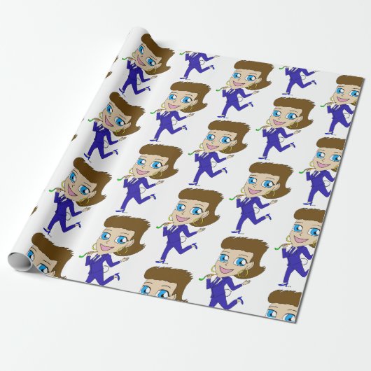 Papier Cadeau queue de lapin de chibi (Déroulé)