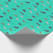 Papier Cadeau Queues (Coin)