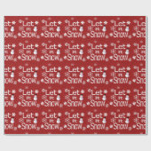 Papier Cadeau Qu'il neige (Plat)
