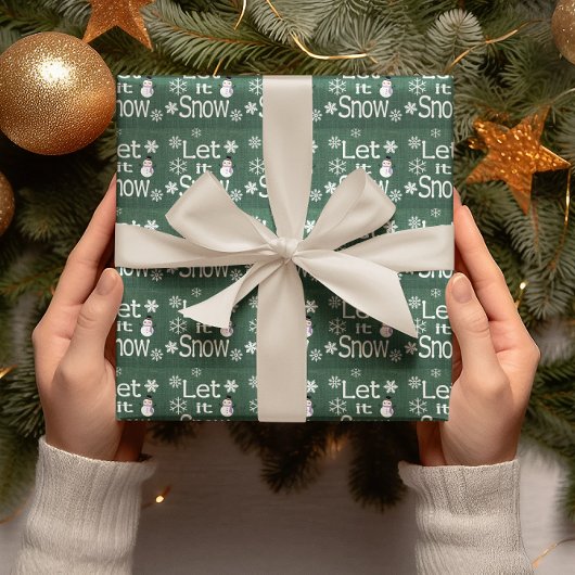 Papier Cadeau Qu'il neige