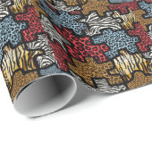 Papier Cadeau RAB Rockabilly Animal (Coin rond)