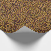 Papier Cadeau RAB Rockabilly Imprimé Léopard Marron Or (Coin)