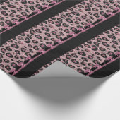 Papier Cadeau RAB Rockabilly Pink Leopard Ribbon Bows (Coin)