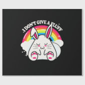 Papier Cadeau Rabbit Je Ne Donne Pas De Fluff (Plat)