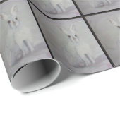 Papier Cadeau Rabbit Wrapping Paper (Coin rond)