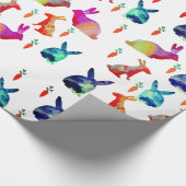 Papier Cadeau Rabbits Ciel, Pâques (Coin)