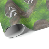 Papier Cadeau Raccoon (Coin rond)