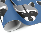 Papier Cadeau Raccoon aux yeux tristes (Coin rond)