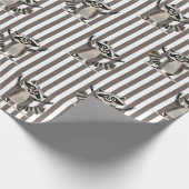 Papier Cadeau Raccoon brun énorme échelle pour artisanat ou cade (Coin)