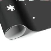 Papier Cadeau Raccoon Christmas Tree Lights Pajama Racoon Lover (Coin rond)