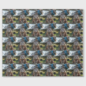 Papier Cadeau Raccoon Pilot Airplane Funny Photo Birthday (Plat)