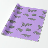 Papier Cadeau Raccoons (Déroulé)