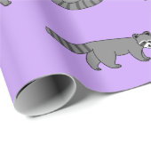 Papier Cadeau Raccoons (Coin rond)