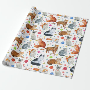 Papier Cadeau Races de chats