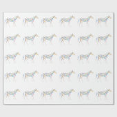 Papier Cadeau Races de cheval (Plat)
