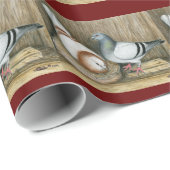 Papier Cadeau Racing Homers Home Life (Coin rond)