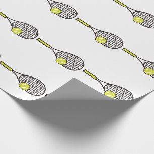 Papier Cadeau Racquet de tennis et bal