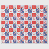 Papier Cadeau Racquetball Sports Noël (Plat)