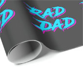 Papier Cadeau Rad Papa Retro 80's (Coin rond)