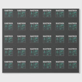 Papier Cadeau Rad Tech Skeleton Xray Bones Technicien en radiolo (Plat)