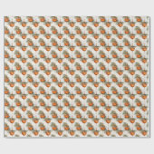 Papier Cadeau Radiance des membres : orange et or (Plat)