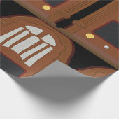 Papier Cadeau Radio vintage en bois