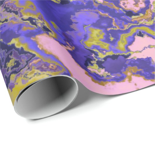 Papier Cadeau Radioactive Marble (Coin rond)