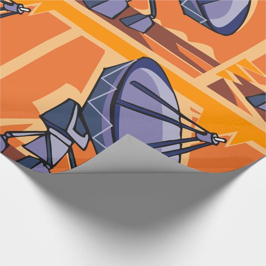 Papier Cadeau Radiotélescope spatial