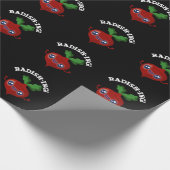 Papier Cadeau Radish-ing Funny Veggie Radish Pun Radish Dark BG (Coin)