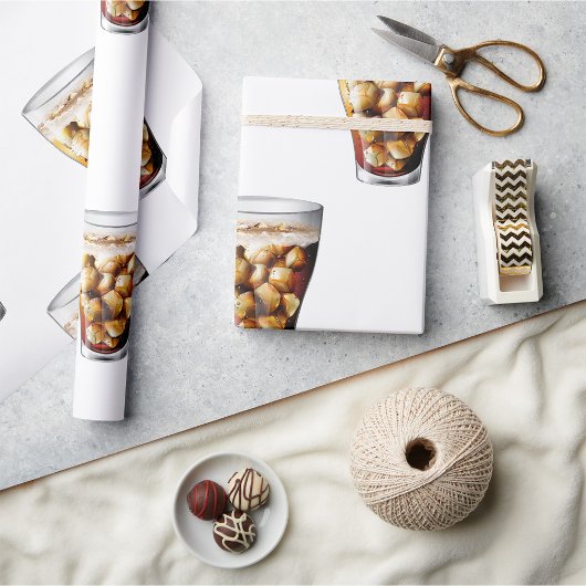 Papier Cadeau Rafraîchir la boisson de soda glacée froide avec b