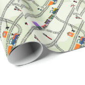 Papier Cadeau Railway (homonymie) (Coin rond)