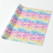 Papier Cadeau  Rainbow Clouds (Déroulé)