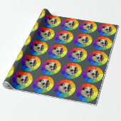 Papier Cadeau Rainbow Color Wheel (Déroulé)