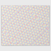 Papier Cadeau Rainbow colora polka retro dots (Plat)
